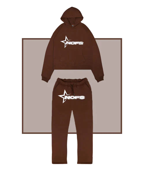 BROWN NOFS TRACKSUIT