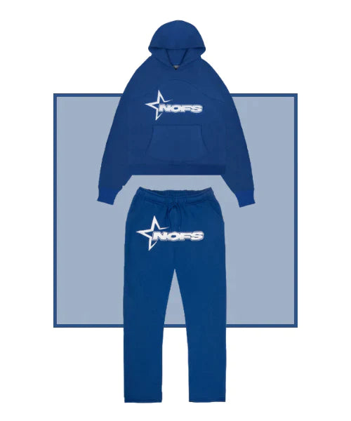 BLUE NOFS TRACKSUIT